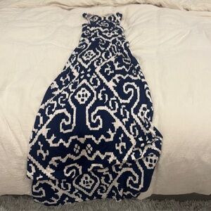 Maeve Navy and Cream Dress